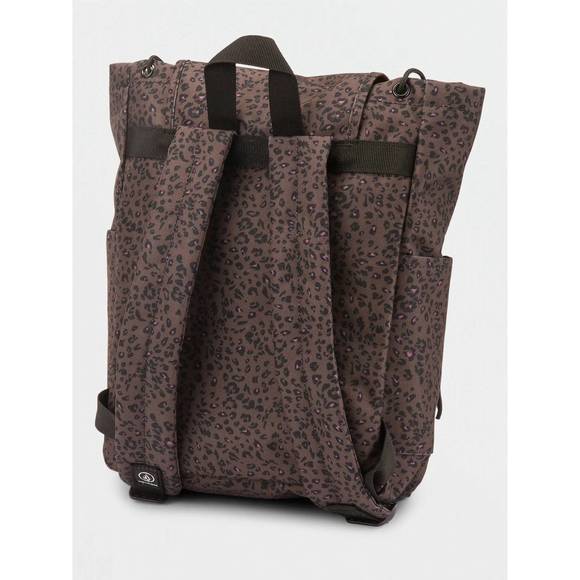 NEW VOLCOM stone drawstring backpack in espresso - Picture 2 of 2